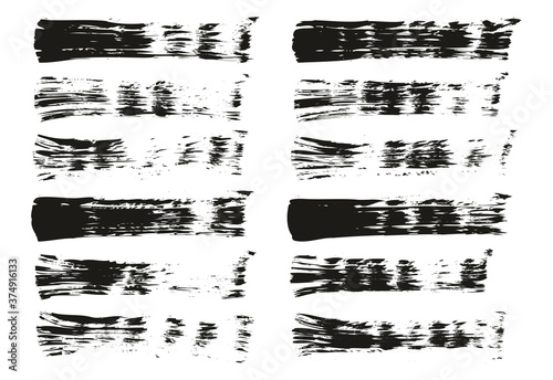 Wallpaper Mural Flat Fan Brush Thin Straight Lines High Detail Abstract Vector Background Set  Torontodigital.ca