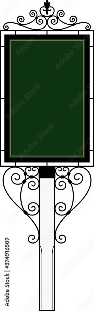 Wrought Iron Framed Tavern Sign Wrought Iron Framed Tavern Sign