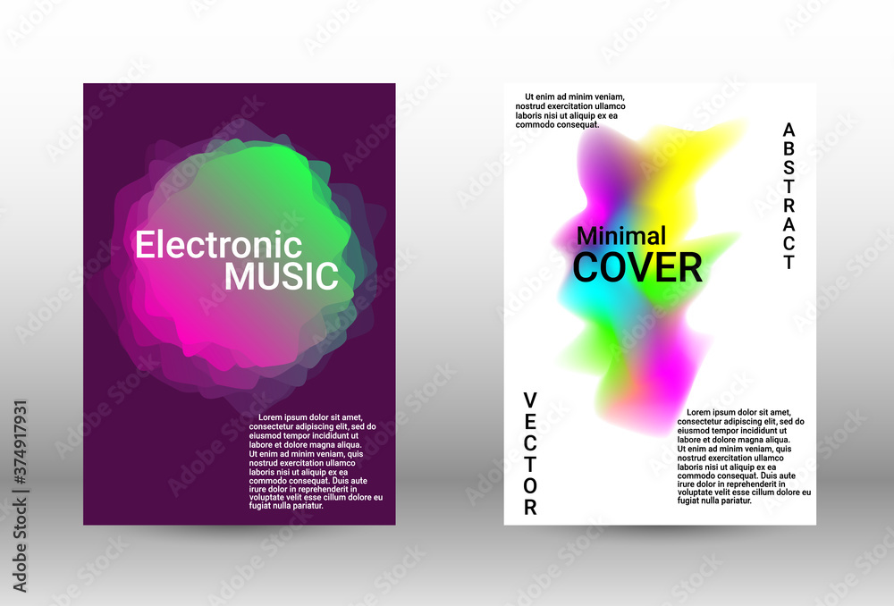 Fototapeta premium Modern musical covers