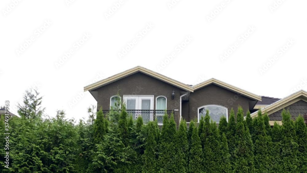 Houses in suburb at Summer in the north America. Luxury houses with nice landscape. Houses in suburb at Summer in the north America. Luxury houses with nice landscape.