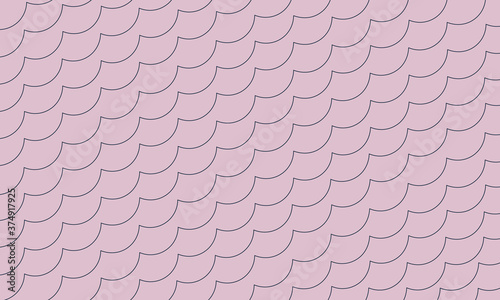 Curvy navy blue undulating  wave pattern on a pink background vector