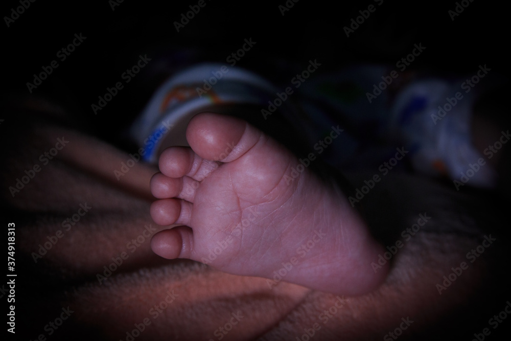 Fototapeta premium newborn baby feet