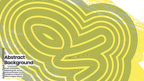 Abstract background illustration. Striped shapes and paint strokes. Decorative minimal background, backdrop. Hand drawn texture and outline shapes. Eps10 vector.