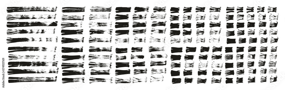 Flat Fan Brush Thin Straight Lines High Detail Abstract Vector Background Ultra Set 
