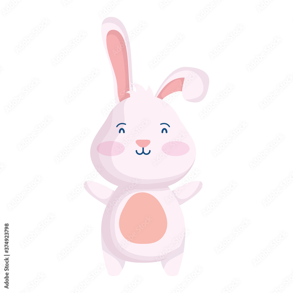 cute easter little rabbit character cute easter little rabbit character
