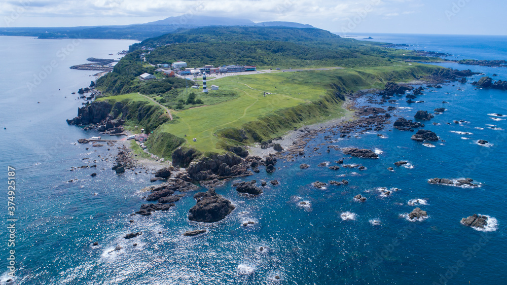 秋田県 男鹿半島 入道崎の空撮 Stock Foto Adobe Stock 秋田県 男鹿半島 入道崎の空撮 Stock Foto Adobe Stock