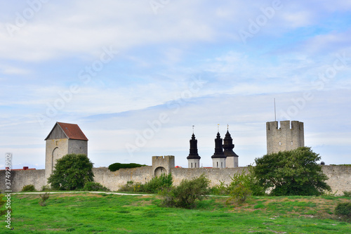 Foto Stadtbefestigung Visby das Wahrzeichen auf Visby