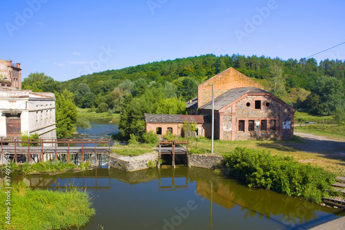 Old abandoned mill on the road to Nemyriv, Ukraine