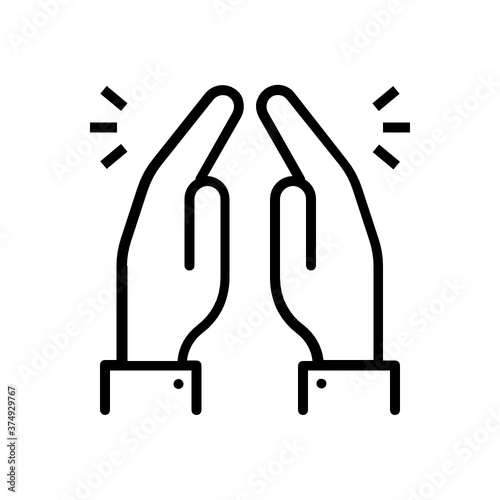  Praying hands icon design, editable icon of spirituality 