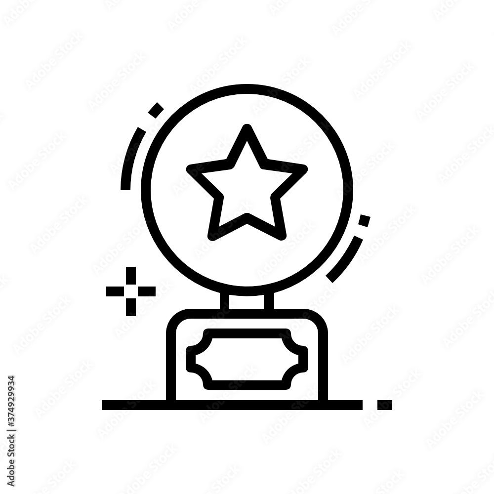 Vector of prize trophy in modern editable style
Vector of prize trophy in modern editable style