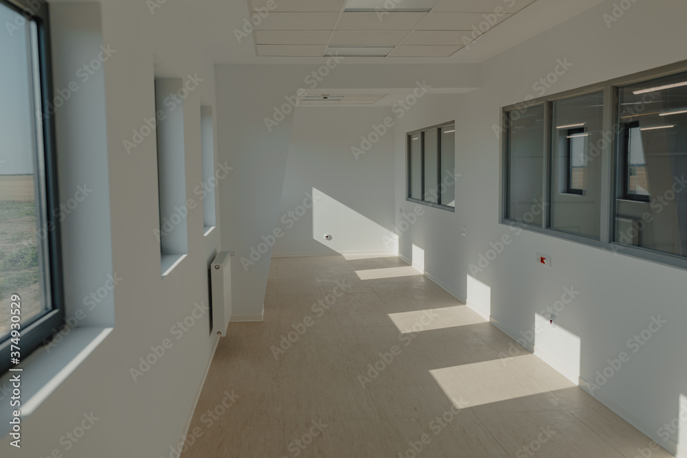 empty offices in a new building empty offices in a new building