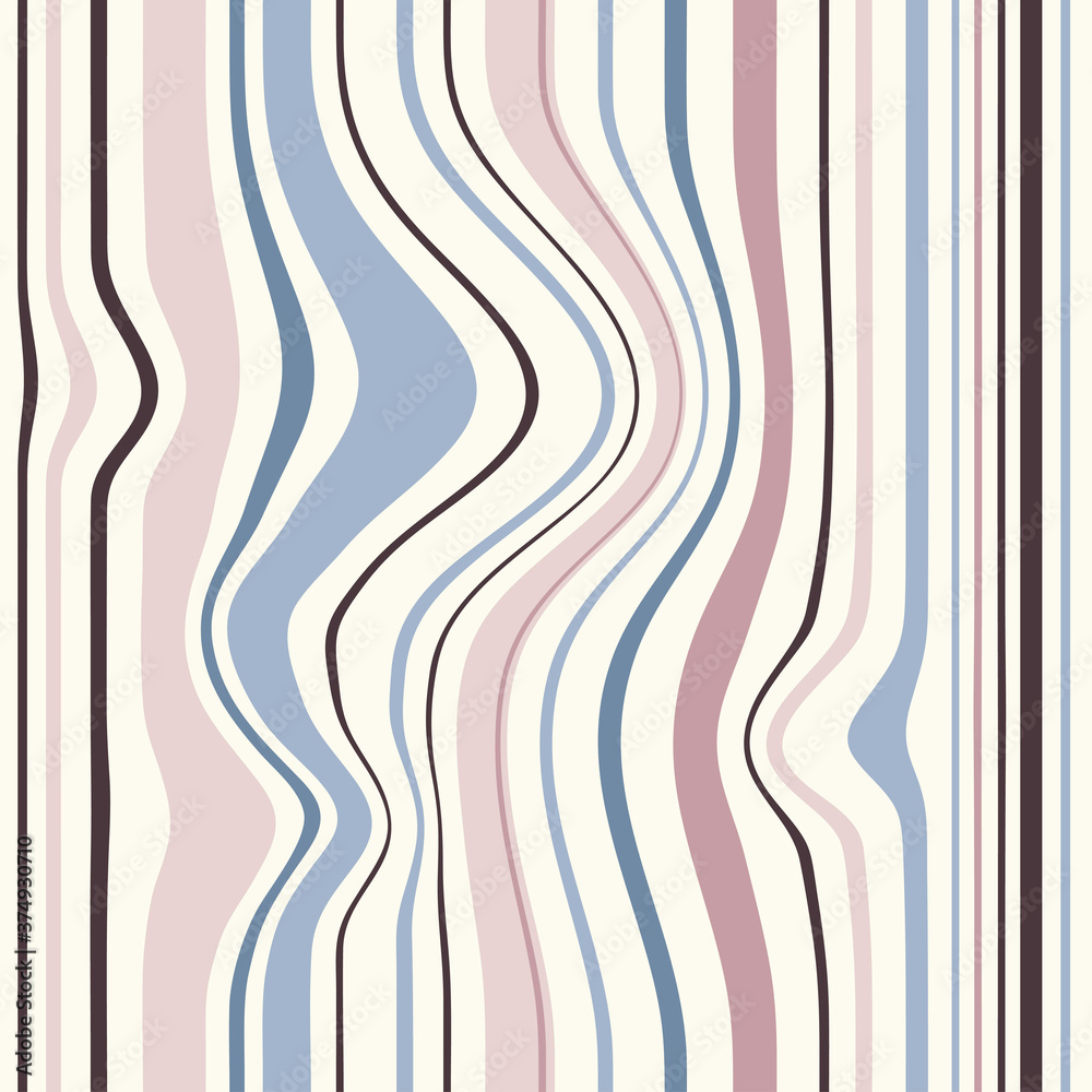 Seamless striped pattern in retro colors. Vertical striped pattern. Vector illustration	