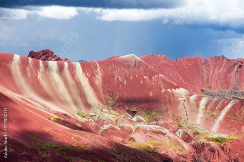 Rainbow mountains Andes near Cusco in Peru photo