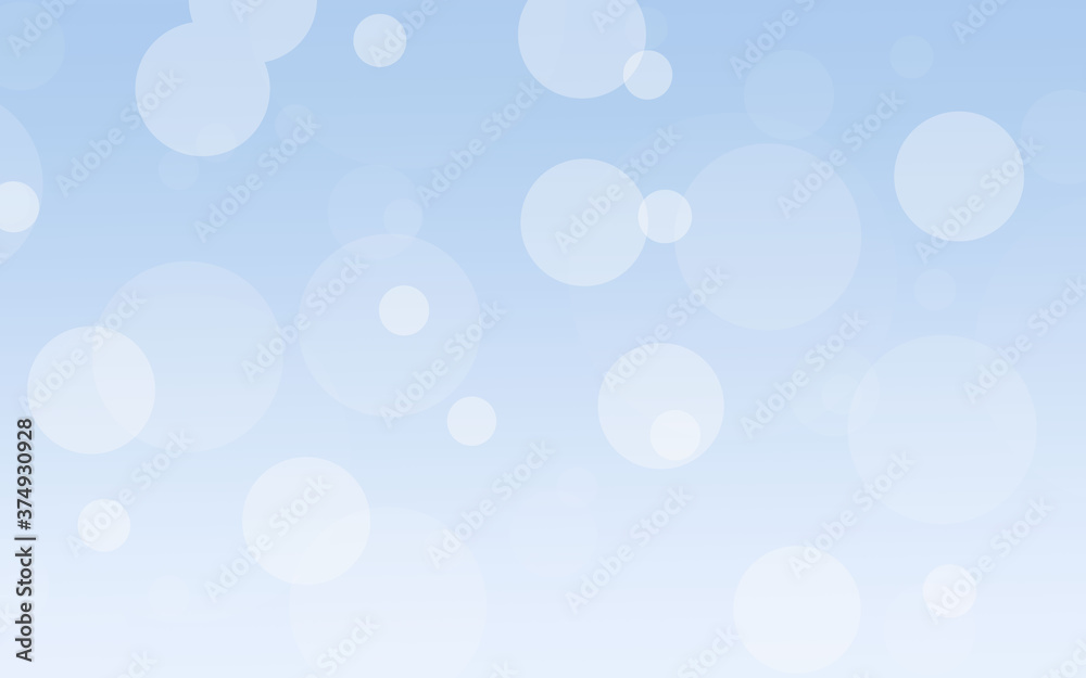 Abstract light blue bokeh background with soft lights.