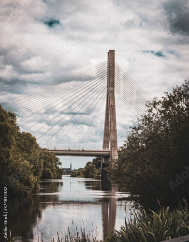 bridge over the river boyne photo