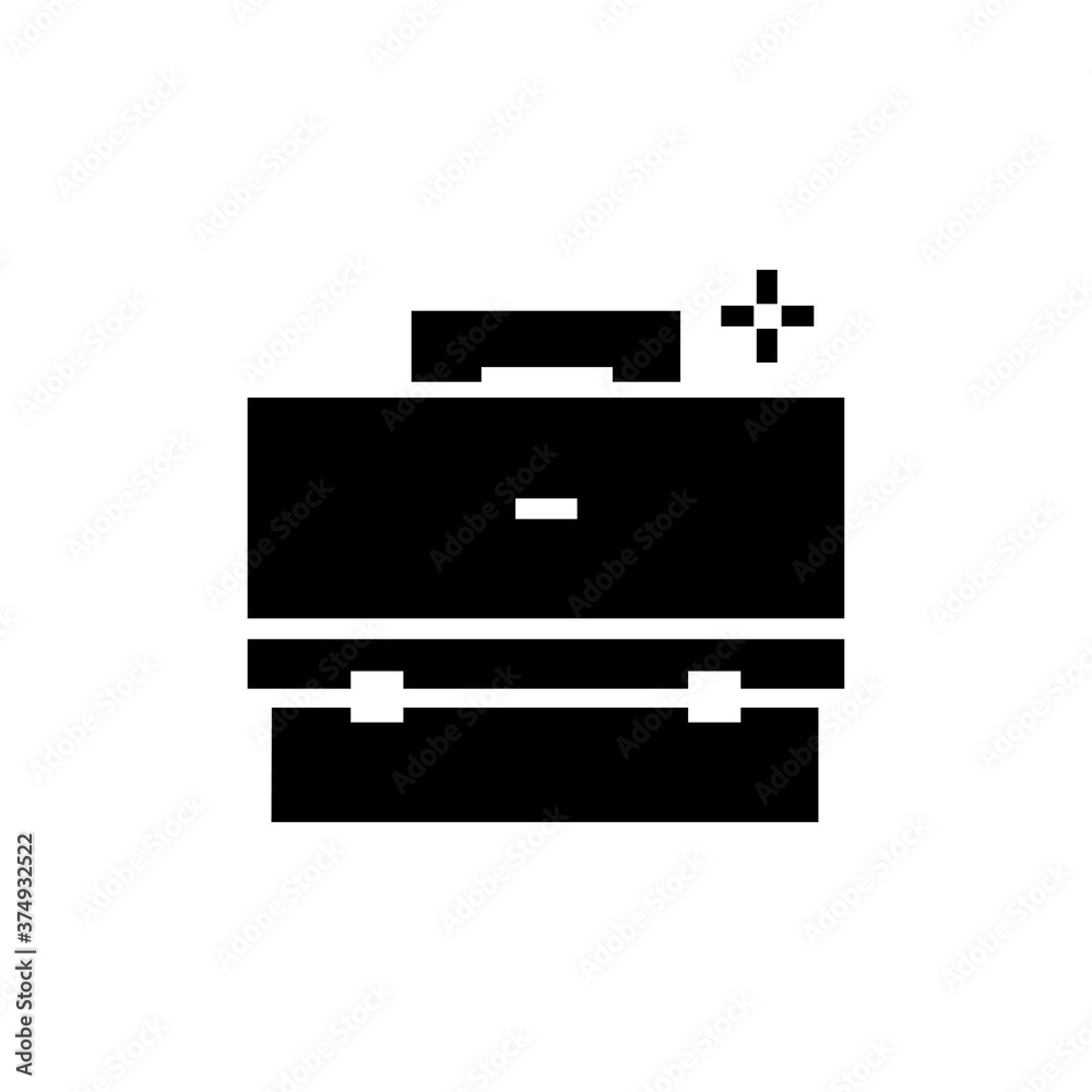Job. Icon for business, finance and marketing strategy - glyph series Job. Icon for business, finance and marketing strategy - glyph series