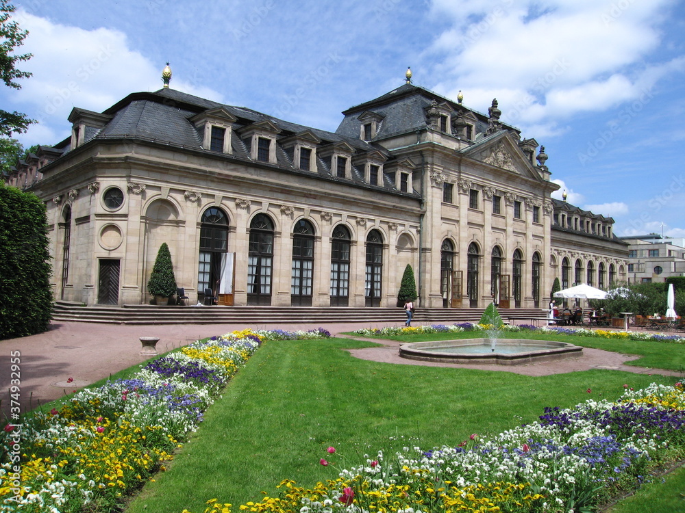 Fulda Orangerie und Schlosspark am Stadtschloss