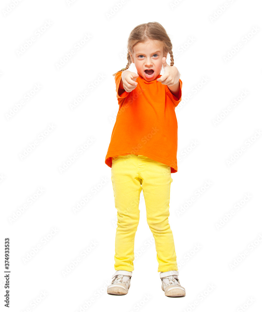 Happy child isolated on white Happy child isolated on white