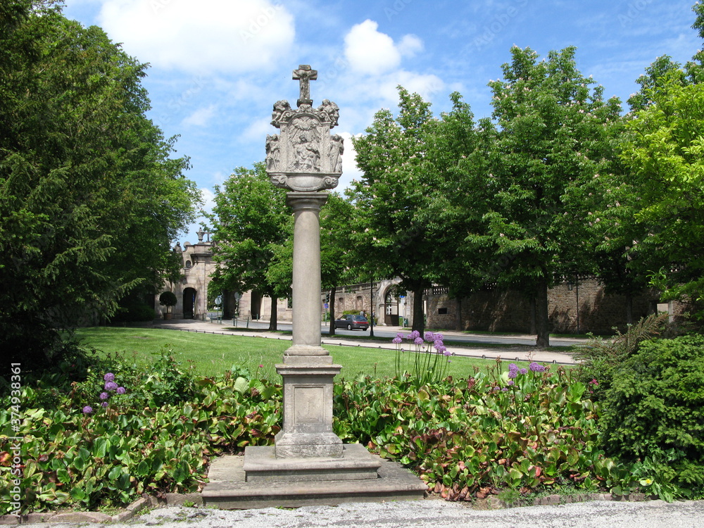 Fototapeta premium Bildstock Park Paulustor Fulda