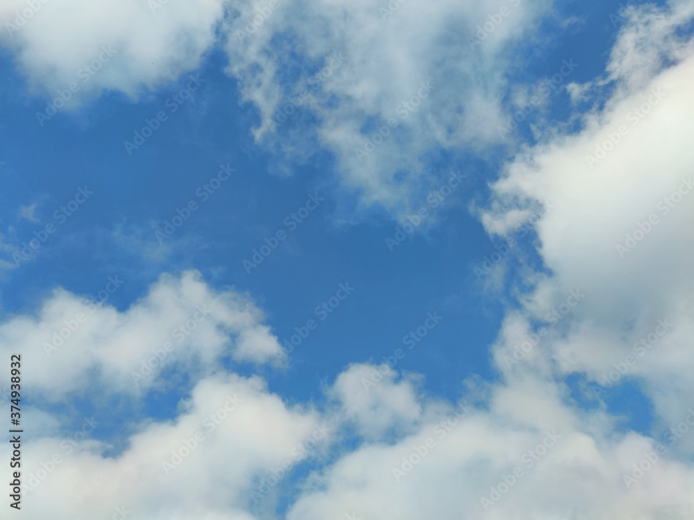 blue sky with delicate white clouds blue sky with delicate white clouds