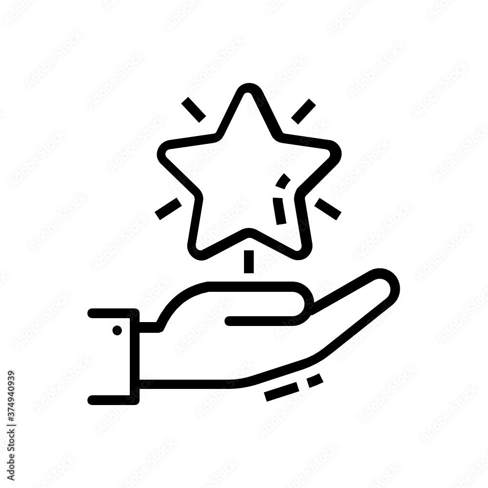 Ranking star icon design, hand holding star in style
Ranking star icon design, hand holding star in style