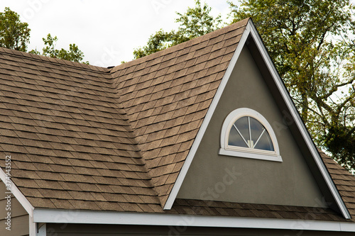 roof covered asphalt shingles roofing construction house rooftop