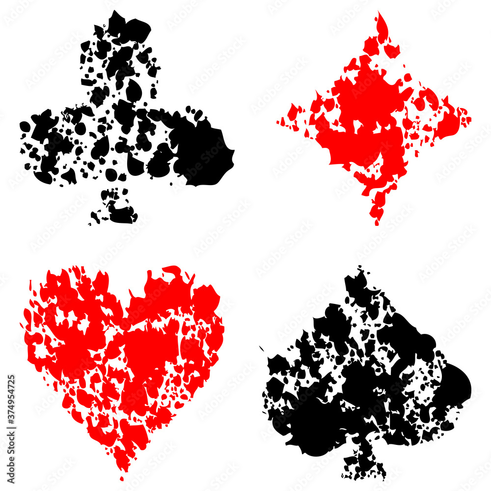 playing cards symbols playing cards symbols