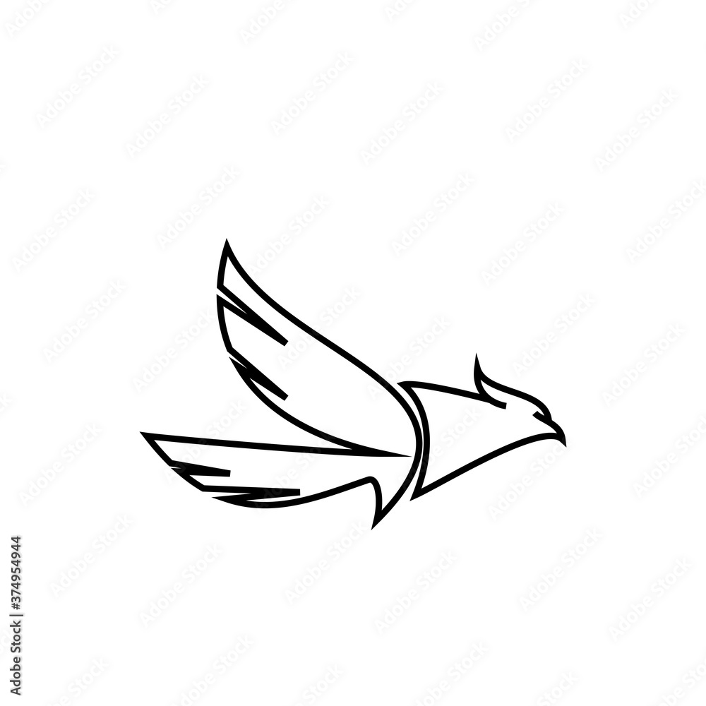 Eagle Icon Illustration Vector art eagle logo design.