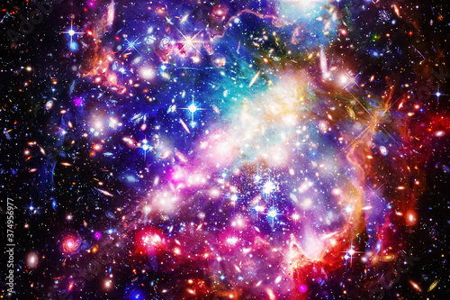 Gorgeous galaxy and stars. The elements of this image furnished by NASA.