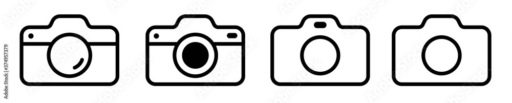 Сamera icons set. Photo camera vector icon for apps and websites.Vector ...
