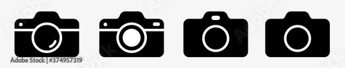 Сamera icons set. Photo camera vector icon for apps and websites.Vector illustration