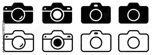 Сamera icons set. Photo camera vector icon for apps and websites.Vector illustration