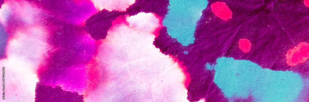 Obraz premium Artistic Pigment. Elegant Fuchsia Craft. Hand