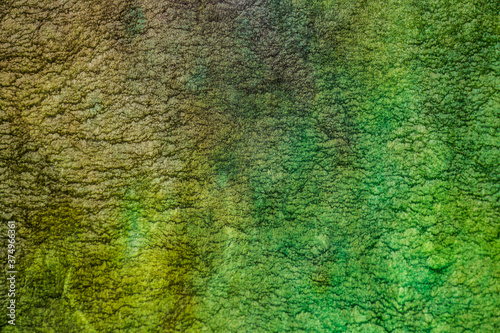 texture of a green material background