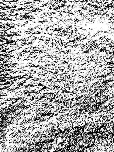 Black soft fluffy texture, textile fabric, transparent background. Grunge, shabby structure. Backdrop for overlay, montage or shading. Abstract vector illustration, eps 10. Easy to recolor.