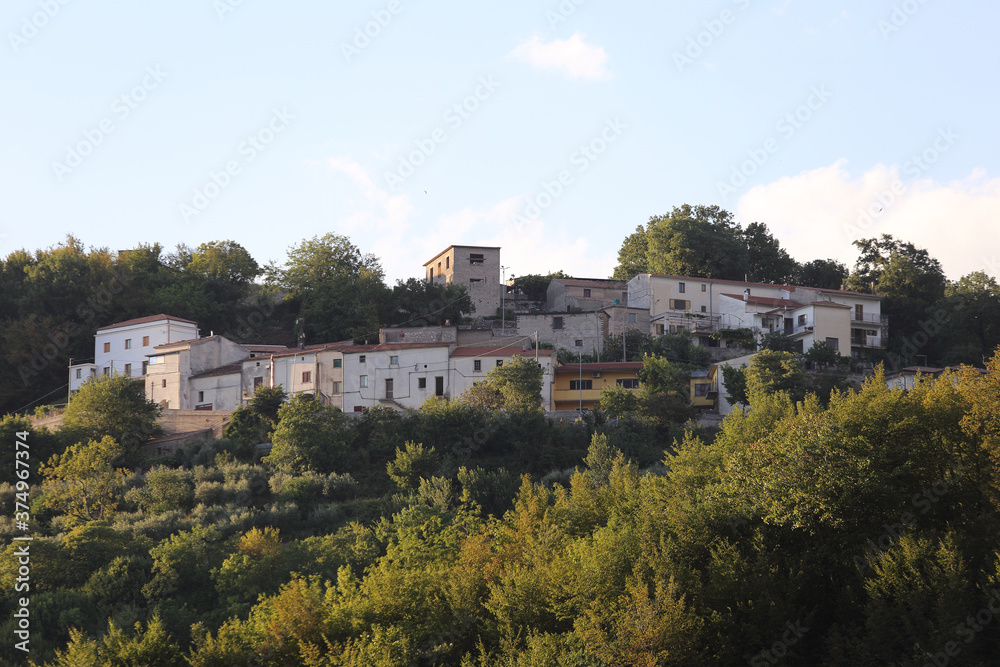 San Vittore del Lazio, 19 August 2020 - The houses in the Radicosa hamlet