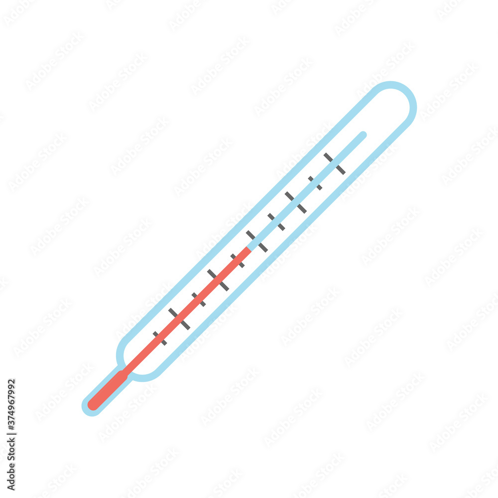 Thermometer icon. Vector illustration on withe background. Isolated. Thermometer icon. Vector illustration on withe background. Isolated.