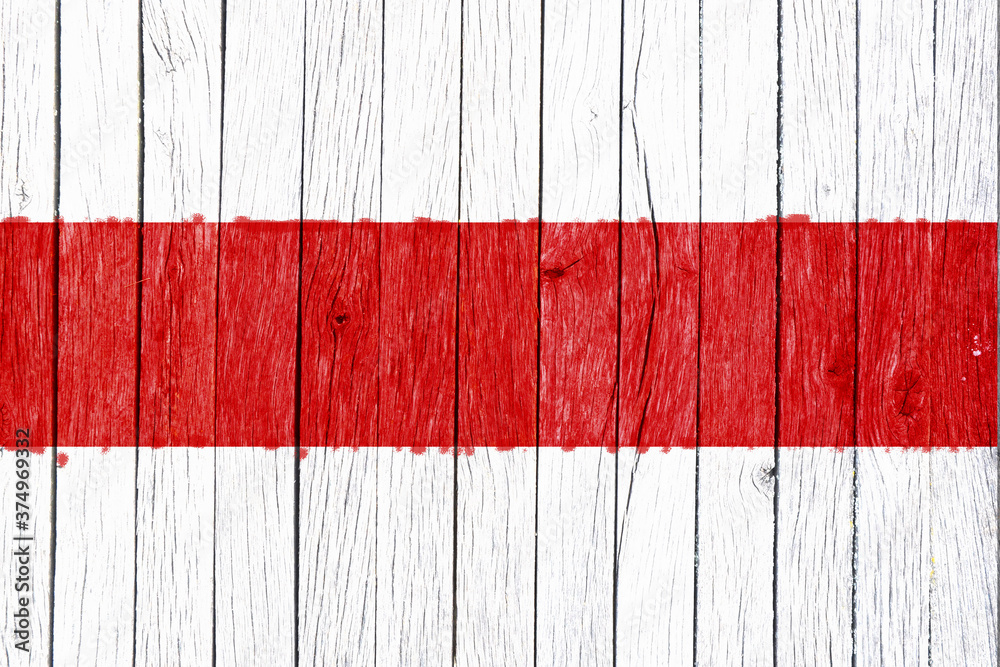 Presidential election in Belarus. Belarus flag is depicted on a wooden surface. Presidential election in Belarus. Belarus flag is depicted on a wooden surface.