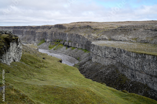 Selfoss waterfall near Dettifoss is located in Vatnajökull National Park in north of Iceland.