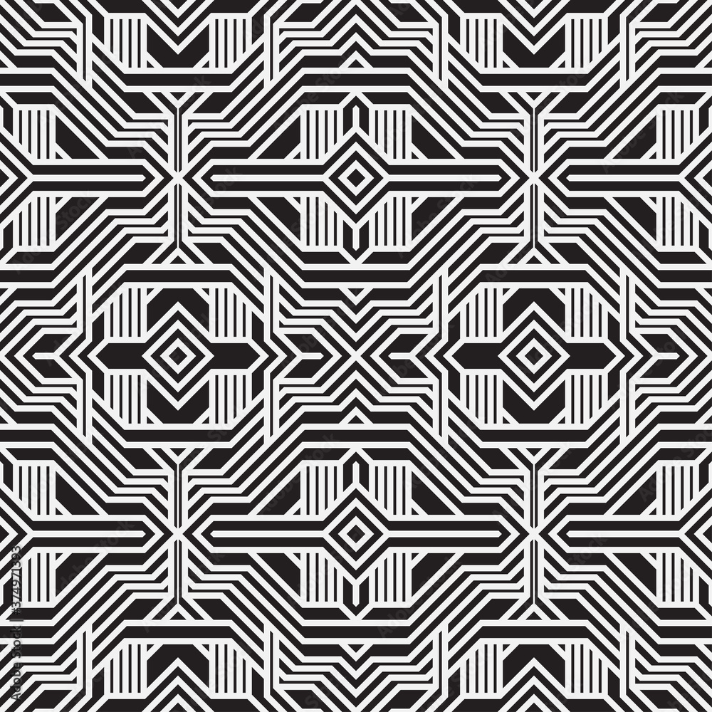 Seamless geometrical vector pattern.