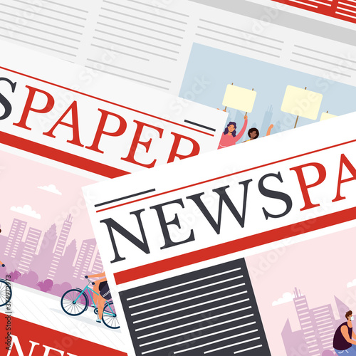 news papers communication pattern background