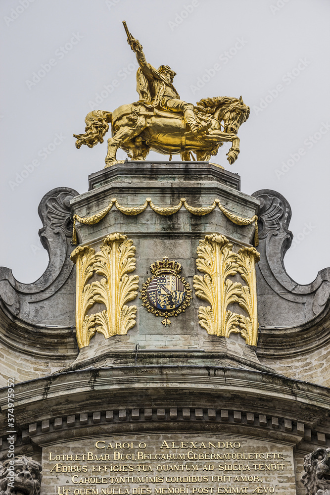 Magnificent ancient houses of the famous Grand Place (Grote Markt) - the central square of Brussels. Grand Place was named by UNESCO as a World Heritage Site in 1998. Magnificent ancient houses of the famous Grand Place (Grote Markt) - the central square of Brussels. Grand Place was named by UNESCO as a World Heritage Site in 1998.