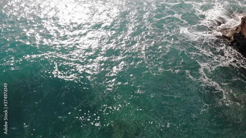 Stock video Big Waves rolling from above. High quality 4k footage