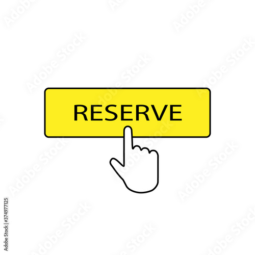 reserve button vector icon