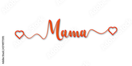 Mama, Herzen, Verbinden, Grafik