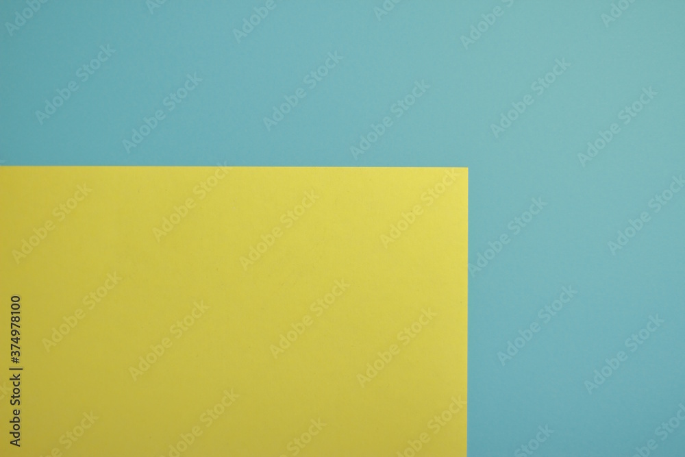 Abstract blue and yellow background, blue and yellow pastel paper color for background

