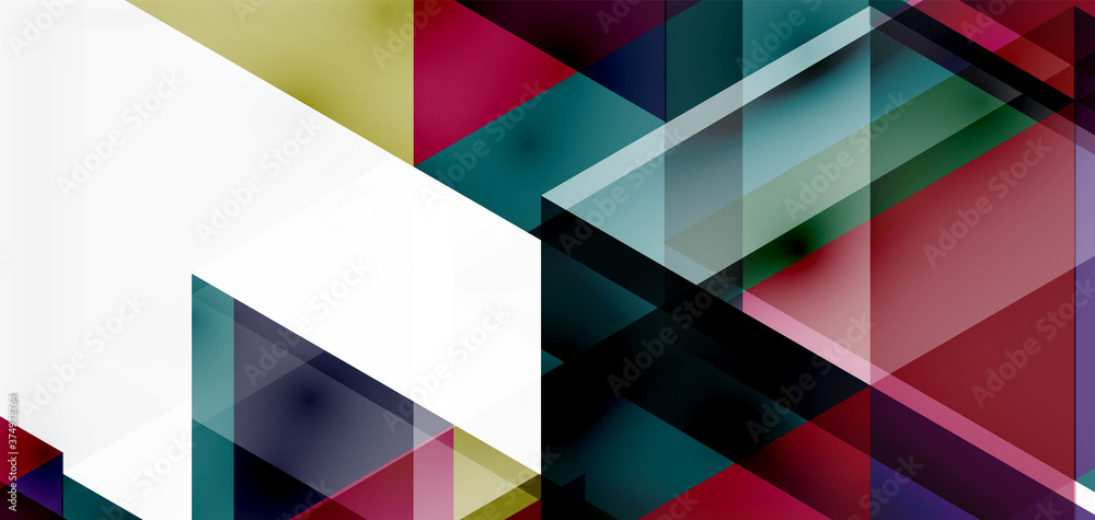 Geometric abstract background, mosaic triangle and hexagon shapes. Trendy abstract layout template for business or technology presentation, internet poster or web brochure cover, wallpaper Geometric abstract background, mosaic triangle and hexagon shapes. Trendy abstract layout template for business or technology presentation, internet poster or web brochure cover, wallpaper