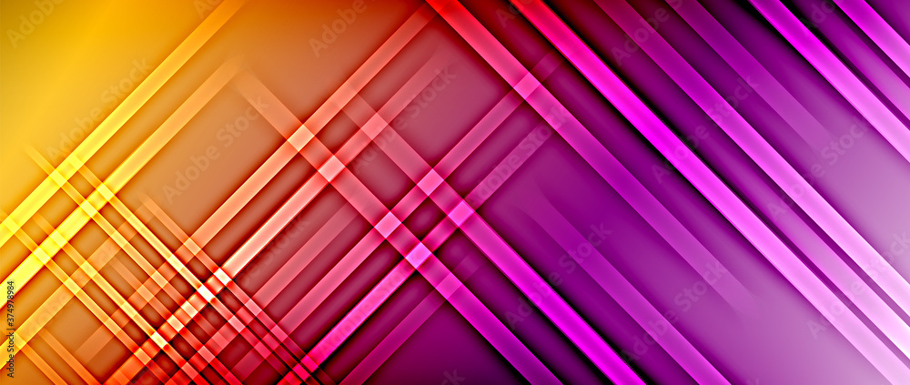 Bright gradient neon lines abstract background Bright gradient neon lines abstract background