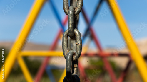 padlock on a chain