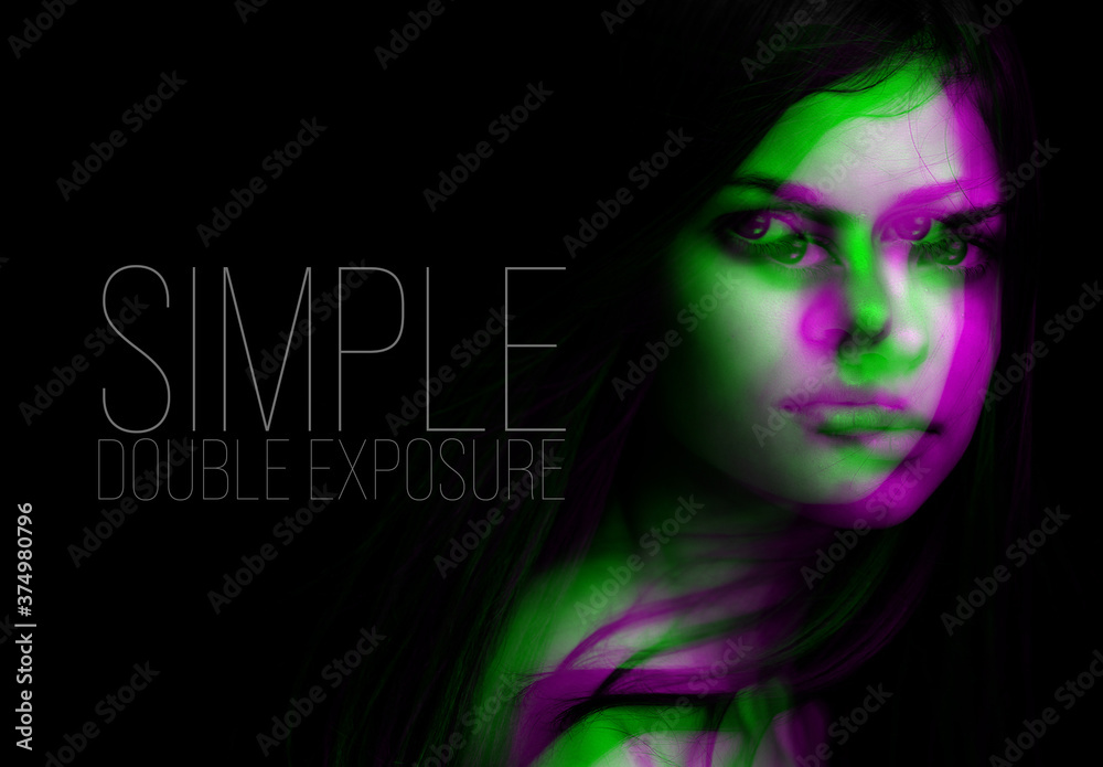 Double Exposure Effect Mockup Stock Template | Adobe Stock
